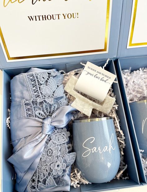 Dusty Blue Wedding Ideas – Elegant Wedding Ideas Bridesmaid Proposal Box Winter, Bridesmaid Proposal Ideas Unique Diy, Entourage Gift Ideas, Bridesmaid Proposal Dusty Blue, Dusty Blue Bridesmaid Proposal Boxes, Blue Bridesmaid Proposal Box Ideas, Blue Bridesmaid Proposal, Bridesmaid Proposal Gift Ideas, Wedding Ideas Blue