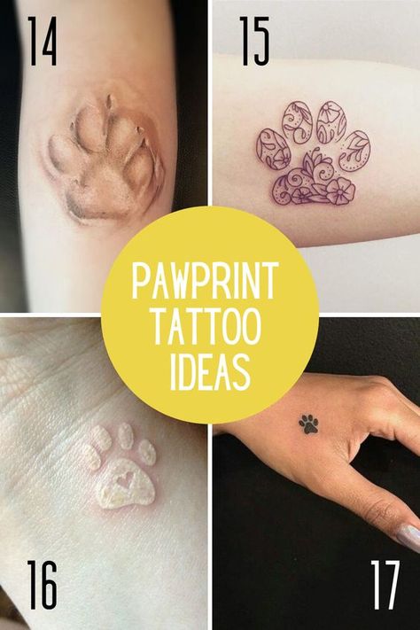 Express your love and appreciation for your pet with a touching pet-themed tattoo. Let your ink speak volumes. #PetLove #TattooAppreciation Pawprint Tattoo Cat, Cavalier Tattoo, Pawprint Tattoo Ideas, Finger Print Tattoo Ideas, Eat Tattoo Ideas, Dog Tattoo Ideas Memorial, Tattoo Ideas Memorial, Dog Pawprint Tattoo, Nose Tattoo