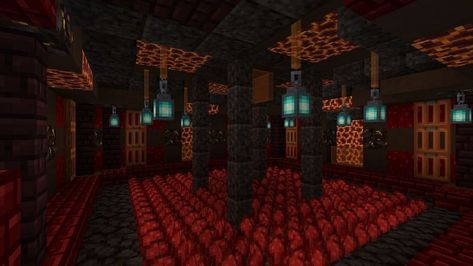 Nether Wart Farm, Brewing Room Minecraft, Cyberpunk Minecraft, Minecraft Japanese House, Minecraft Underground, Minecraft Japanese, Minecraft Interior, Minecraft Structures, Minecraft Farm