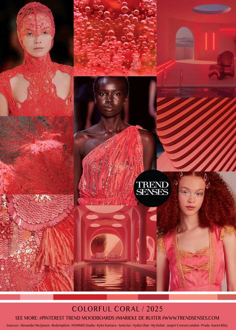 COLORFUL CORAL // 2025 – Trendsenses Trends For 2025, Trend Forecasting 2025, Trend Forecast 2025, Fashion Trends 2024/2025, Summer 25 Trends, Spring 2025 Color Trends, Color Trend 2025, 2025 Trend Forecast, Color Trend 2024/2025