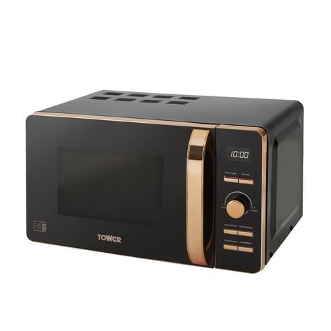 Black and Rose Gold Microwave | I can't even express just how cool this is! #Rose Gold Everything | microwave recipes | microwave mug cake | microwave cake | microwave fudge | microwave storage ideas | Marith/Cooking with Microwave | Wendy | Meg Scott | Microwave | microwaved mug treats | Microwave snacks | #Ad Gold Microwave, White Microwave, Rose Gold Kitchen, Black Microwave, Appliance Storage, Kitchen Appliance Storage, Desain Pantry, Countertop Microwave, Diy Plumbing