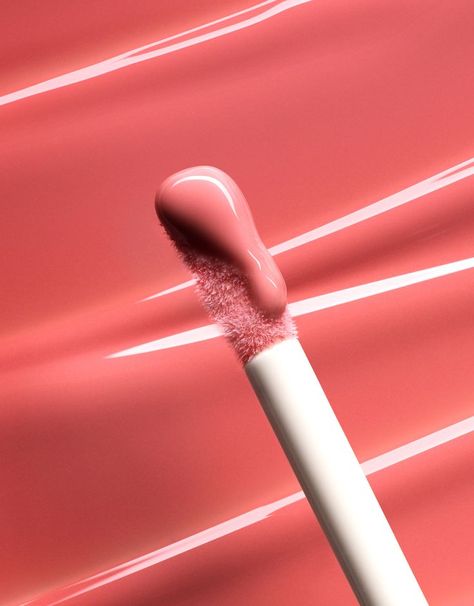 liquid lipstick texture on a tip of a brush Macro Texture, Pink Lipgloss, Lipgloss Swatches, Photography Still Life, Cosmetic Creative, Makeup Order, Pink Photography, Cream Texture, Lip Cosmetics