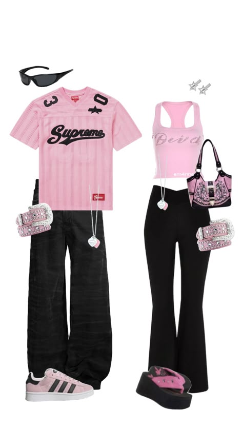 matching fits 4 #outfitinspo #y2k #y2kfashion #fashion #pink Couple Outfits Matching, Matching Fits, Matching Outfits Best Friend, Couple Matching Outfits, Couple Fits, Dressy Casual Outfits, Cute Couple Outfits, Matching Couple Outfits, Tomboy Style Outfits