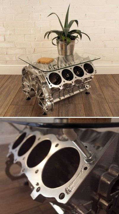 V8 Engine Table, Engine Table Ideas, Car Engine Table, Engine Block Coffee Table, V8 Table, Engine Block Table, Engine Coffee Table, Engine Table, Car Part Art