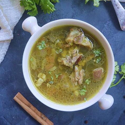 Mutton Bone Soup Recipe |Mutton Soup - Cook with Sharmila Mutton Soup, Malt Recipe, Chicken Flavored Rice, Healthy Lemonade, Bone Soup, Dum Biryani, Flavored Rice, Lamb Stew, The Soup