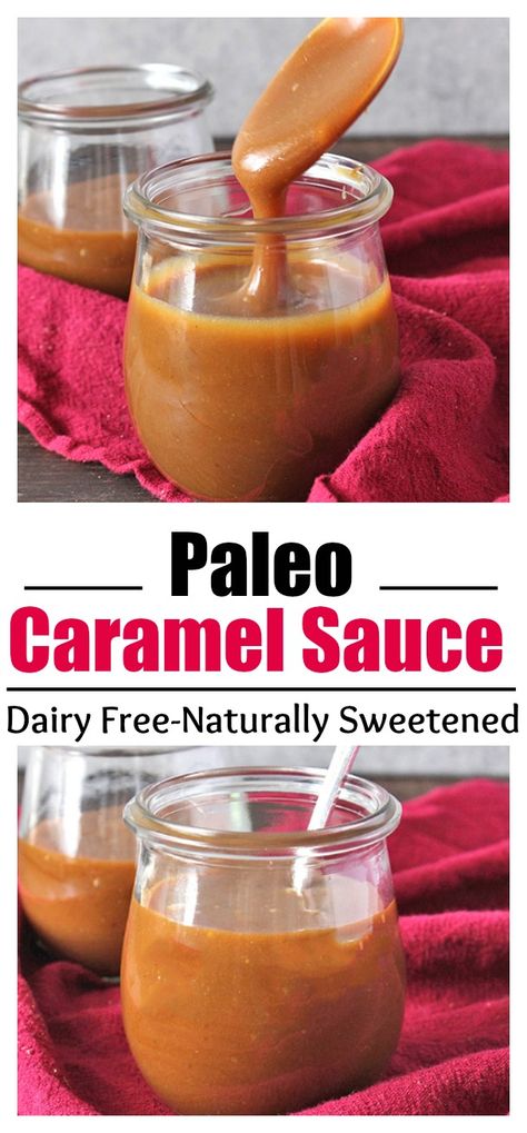 Paleo Homemade Caramel Sauce- thick, smooth, sweet, and so delicious! Dairy free, naturally sweetened, and gluten free. Dairy Free Dips, Dips Recipes, Paleo Sauces, Paleo Baking, Homemade Caramel Sauce, Paleo Sweets, Paleo Treats, Paleo Vegan, Paleo Snacks