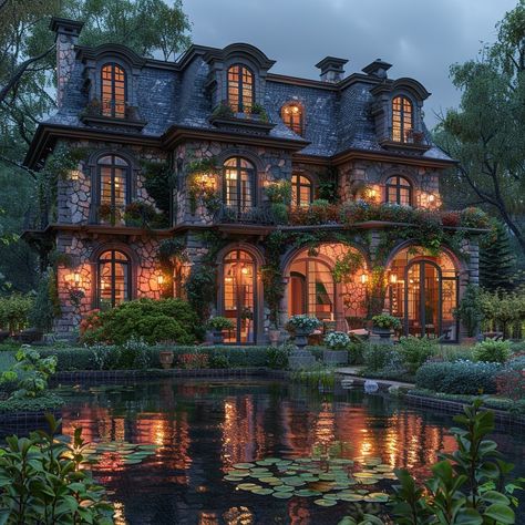 Opulent Bedroom, Awesome Houses, Mansion Exterior, French Elegance, Bordeaux France, Concept Home, Fantasy Homes, French Chateau, House Landscape