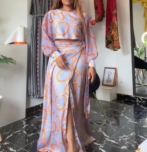 Soie Wax Model, Chiffon Dress Casual Classy, Dope Fashion Outfits, Sassy Dress, 2piece Outfits, African Inspired Clothing, Dinner Dress Classy, Lace Dress Styles, African Fashion Traditional