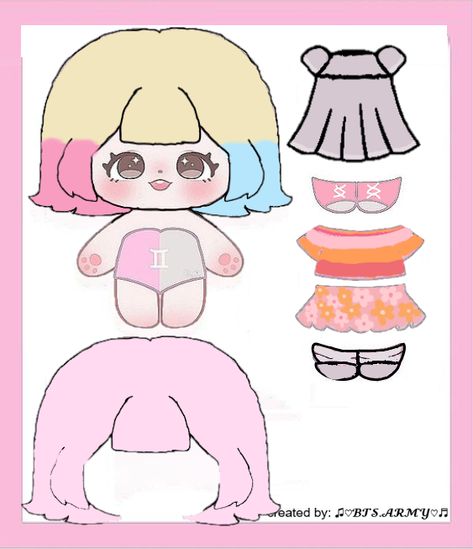 Wednesday Paper Doll, Cute Paper Dolls Printable, Paper Doll Chibi, Princess Paper Dolls Printable, Chibi Doll, Free Printable Paper Dolls, Paper Doll Printable Templates, Hello Kitty Printables, Eid Card Designs