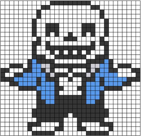 Sans Perler Beads, Sans Pixel Art Grid, Deltarune Pixel Art Grid, Undertale Pixel Art Grid, Undertale Pixel Art, Pixel Beads, Easy Pixel Art, Arte 8 Bits, Pixel Art Templates