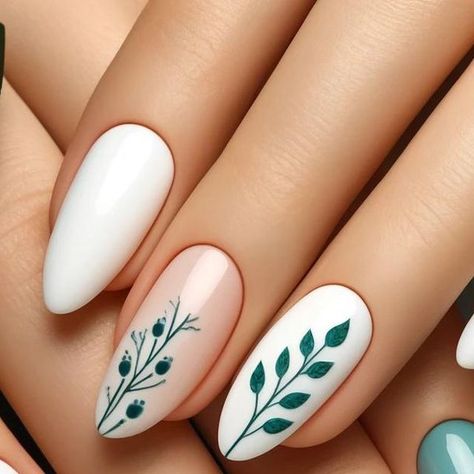 Tamara Margaryan on Instagram: "Nature-Inspired Nails 🌿🐞  Loving these beautiful almond-shaped nails with a touch of nature. The detailed green leaves and the adorable ladybug make them perfect for any season! 💚✨"  #naturenails💅 #ᴀʟᴍᴏɴᴅɴᴀɪʟs #leafnailart🌿🌿🌿 #ladybugnails  #nailartdesigne" Ladybug Nails, Shaped Nails, Polish Ideas, Inspired Nails, Almond Shaped, Nail Designs Summer, Nails Nails, Nature Inspired, Nails Inspiration