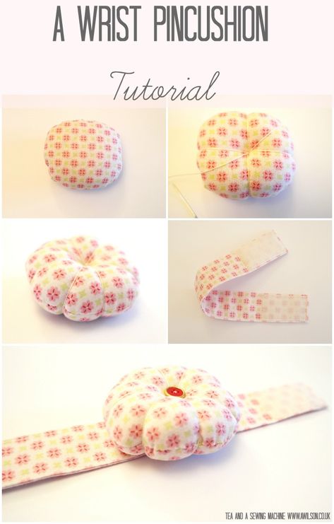 A Wrist Pincushion Tutorial - Wrist Pincushion, Diy Pin Cushion, Pincushion Tutorial, Sewing Cushions, Pin Cushions Patterns, Needle Books, Sewing Machine Cover, Sewing Bee, Trendy Sewing