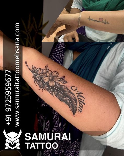 Name Cover Up Tattoos, Wrist Cover Up Tattoos, Feather Tattoo Black, Flower Cover Up Tattoos, Forearm Cover Up Tattoos, Cover Up Tattoos For Men, Tattoo Cover Up Ideas, Cover Up Ideas, Cover Up Tattoos For Women