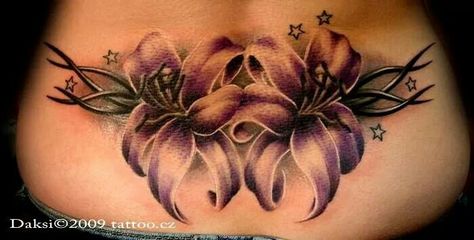 Lilly Tribal to cover up my shamrock Vines Tattoo, Tattoo Son, Girl Back Tattoos, Tattoo Back, Flower Tattoo Back, Tattoos For Women Flowers, Up Tattoo, Geniale Tattoos, Trendy Tattoo