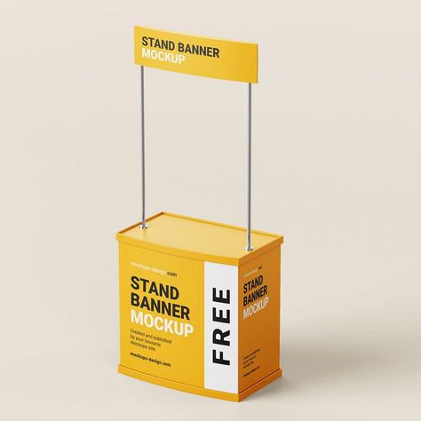 Free Trade Stand Mockup Mini Booth Design, Branding Mockups Free, Promotional Stands, Point Of Purchase Display Advertising, Event Booth Design, Creative Fabric, Meat Delivery, Craft Booth Display, Free Trade