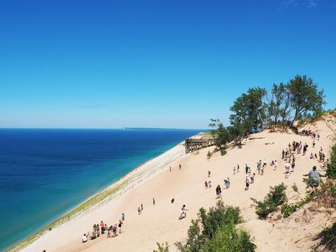 How to Actually Enjoy the Dune Climb at Sleeping Bear – Traverse City #MittenTrip Michigan Travel Destinations, Glen Arbor, Michigan Vacations, Sleeping Bear, Midwest Travel, Michigan Travel, Enjoy Your Day, Traverse City, Northern Michigan