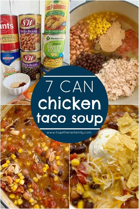 9 Can Taco Soup, Taco Soup 7 Can, Seven Can Taco Soup, 6 Can Taco Soup, Chicken Taco Soup Crock Pot, 8 Can Chicken Taco Soup, Seven Can Soup, 7 Can Chicken Taco Soup, 7 Can Taco Soup