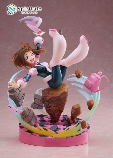 Action Figures Anime, Nendoroid Anime, Ochaco Uraraka, 3d Figures, Paper Toy, Ochako Uraraka, Anime Figurines, Figure Poses, Anime Dolls