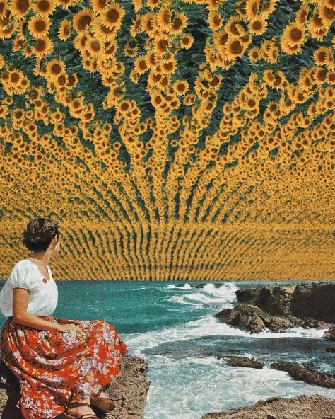 Surrealism on Instagram: “🌻🌻 by: Naomi 👉 @naomiamberdawn” Photography Coursework, Nature Film, Futurism Art, Surealism Art, Artsy Background, Bohemian Life, Nature Collage, The Meaning Of Life, Surreal Photos