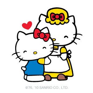 Hello Kitty and her Mom. <3 Hello Kitty And Her Mom, Hello Kitty Mothers Day, Hello Sanrio, Hello Kitty Printables, Teenager Birthday, Kitty Pictures, Charmmy Kitty, Kitty Items, Hello Kitty Art