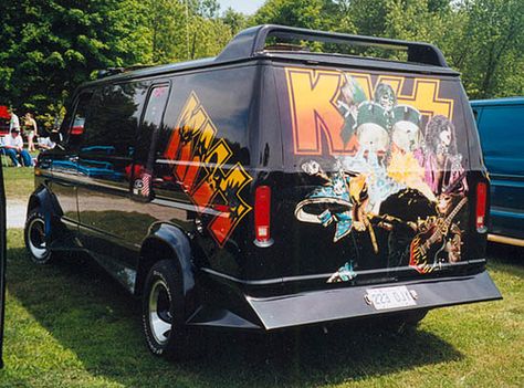 Kiss airbrushed custom van | Unfortunately shortly after Bla… | Flickr Customised Vans, Econoline Van, Band Van, Aussie Muscle Cars, Old School Vans, Dodge Van, Futuristic Motorcycle, Chevy Van, Ford Van