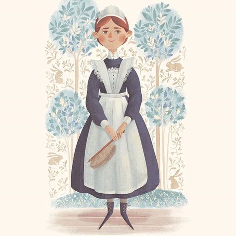 Martha 💙 The Secret Garden #gitkadraws #illustration #childrensillustration #childrensbooks #kidlitart #kidlit #thesecretgarden #secretgarden    #Regram via @gitkadraws The Secret Garden Characters, Secret Garden Wallpaper, Text Artist, Garden Drawing, Garden Wallpaper, The Secret Garden, Girls Cartoon Art, Childrens Illustrations, Children Illustration