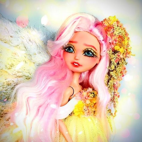 My Little Pony - 
Fluttershy OOAK doll by Hextian Hextian Dolls, Fluttershy Aesthetic, My Little Pony Characters, Fluttershy, Ooak Dolls, Ponies, My Little Pony, Color Palette, Dolls