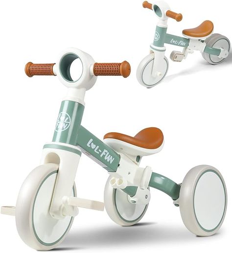 Amazon.com: LOL-FUN 4 in 1 Toddler Balance Bike for 1-4 Years Old Boys Girls Gift, 3 Wheel Baby Bicycle for 1 Year Old Kids Tricycle with Easy Assembly Removable Pedal : Toys & Games Baby Bike Seat, Kids Riding Bikes, Toddler Tricycle, Baby Bicycle, Toddler Bicycle, Bike Toy, Kids Bicycle, Balance Bike, 4 In 1