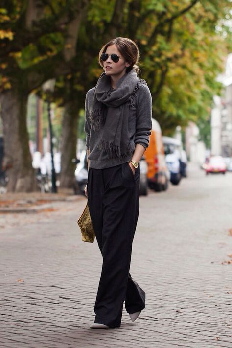 Zara Trousers, Mode Casual, Looks Street Style, Outfit Trends, Casual Chic Style, 가을 패션, Looks Style, Mode Inspiration, Work Fashion