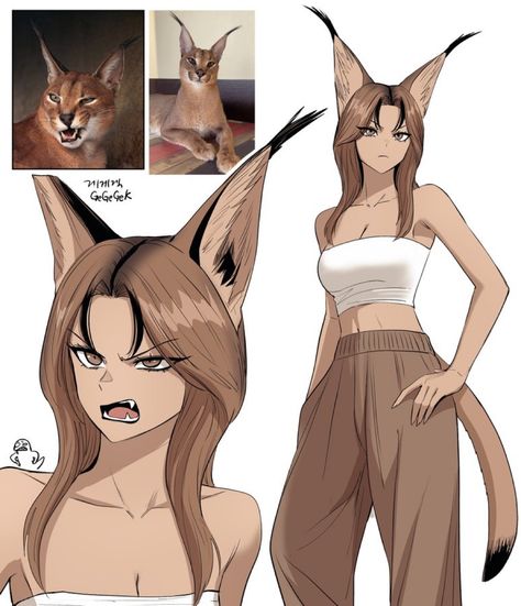 Human Animal Character Design, Humans With Animal Features, Mouse Character Design Human, Weasel Character Design, Hybrid Oc Girl, Human Cat Drawing, Animal Hybrid Oc, Cat Hybrid Oc, Cat Girl Character Design