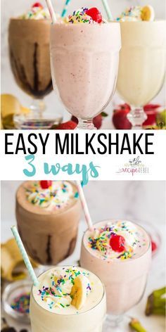 Homemade Chocolate Milkshake Recipe Easy, Milk Shake Recipes Easy, Shake Ideas Desserts, Summer Treats Recipes, Milk Shake Bar Ideas, Ice Cream Shakes Milkshakes Recipes, Homemade Milk Shake, How To Make A Homemade Milkshake, Ice Cream Snacks Ideas