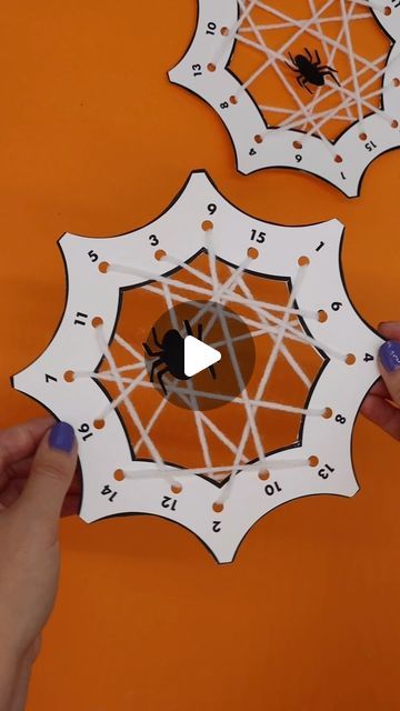 Kelly Crean on Instagram: "This spider web lacing craft is perfect for getting kids ready for the Halloween season! Get the free printable template from the blog. Visit the link the bio and search “spider web lacing project.” 🕷️   #classroomideas #teacherideas #kidscrafts #kindergarten #kidscrafts #halloweencrafts #spiderweb" Spiderweb Preschool Crafts, Spiderweb Crafts For Kids, Spider Web Lacing Craft, Glue Spider Web Craft, Spider Web Suncatcher Craft, Spider Crafts For Kids, Halloween Fun For Kids, Halloween Paper Decorations, The Very Busy Spider