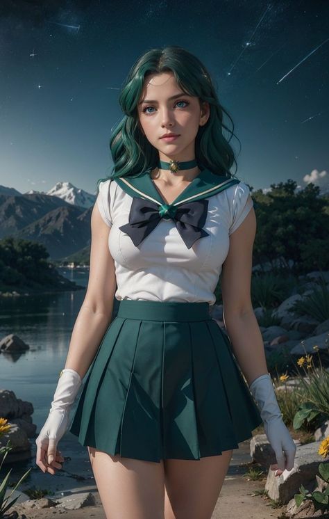 Michiru Kaio/Sailor Neptune by MySmartArts Sailor Neptune Cosplay, Sailor Jupiter Cosplay, Anime Party, Sailor Neptune, Sailor Uranus, Sailor Mercury, Geek Life, Sailor Jupiter, Female Art