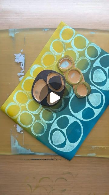 Gelli Painting, Gelli Printing Tutorials, Homemade Stamps, Gelli Printing Art, Gelli Plate Art, Gel Plate, Foam Stamps, Gelli Plate Printing, Gelli Arts