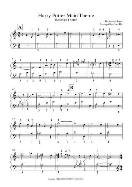 Hedwigs Theme Piano, Harry Potter Song, Easy Sheet Music, Trumpet Sheet Music, Harry Potter Music, Requiem For A Dream, Harry Potter Hedwig, Music Tabs, Piano Score