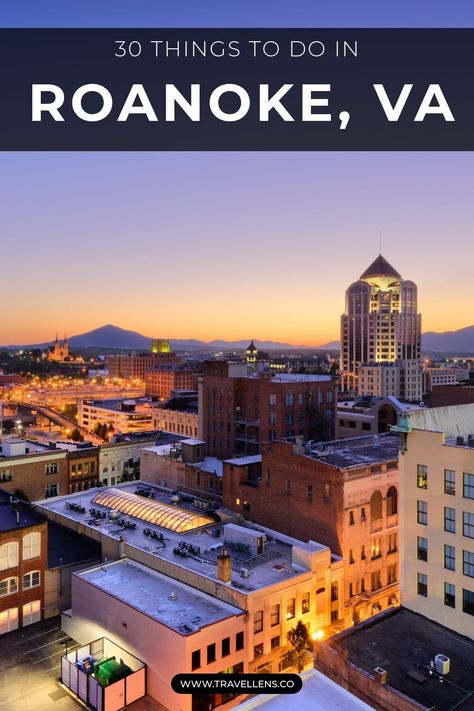 Discover the best attractions and activities in Roanoke, Virginia with our guide to exploring this charming mountain city's vibrant culture, outdoor adventures, and rich history. Southwest Virginia, Food Recommendations, Roanoke Virginia, Mountain City, Virginia Travel, Roanoke Va, Blue Ridge Mountains, Weekend Trips, Amazing Destinations