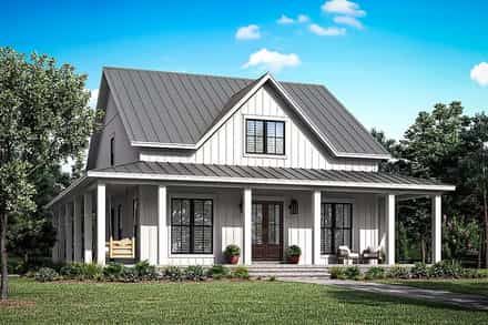 Basic Farmhouse Plans, Old 2 Story Farmhouse, Smaller Farmhouse Plans, Simple 2 Story Farmhouse Plans, 2 Story 4 Bedroom Farmhouse Plans, 2 Story Farmhouse Plans Under 2000 Sq Ft, Farmhouse House Plans 2 Story, Modern Farmhouse Plans Two Story, Farmhouse Floor Plans 2 Story