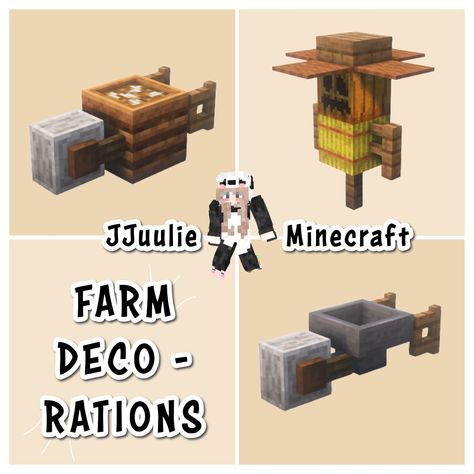 Day 4/100 Farm Decorations🚜🌾👨‍🌾 ——————————————— ★ 📅 100 days challenge of inspirations ★❤️ Follow for more minecraft inspirations! ★ 🗒️ Repost with credits only! ——————————————— ★ ✨ Complementary Unbound Shaders ★ 👉 Version 1.20+ ★ 👥 Build by @jjuulieminecraft ——————————————— Tags: #minecraft #minecraftbuild #minecraftideas #minecraftbuilds #minecrafthacks #minecraftpe #nature #farm #custom #build Minecraft Filler Decor, Farm Decor Minecraft, Floating Farm Minecraft, Barn Design Minecraft, Farm Minecraft Ideas Crops, Carrot Farm Minecraft, Minecraft Farm Decor, Small Farm Minecraft, Farm Builds Minecraft