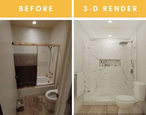 5 Ideas: Bathtub to Shower Conversion | Structura Remodeling Transform Bathroom, Bathtub To Shower Conversion, Bath To Shower Conversion, Tub To Shower Conversion, Shower Conversion, Full Bathroom Remodel, Master Bath Remodel, Bathroom Remodel Shower, Girls Bathroom