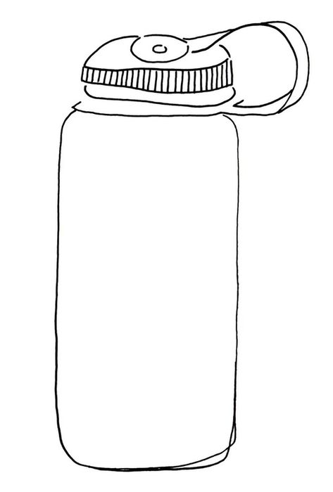 F Coloring Pages, Human Coloring Pages, Drawing Bottle, Water Bottle Drawing, Halloween Coloring Pages Printable, Winter Coloring Pages, Bottle Drawing, Drawing Kids, Water Pictures