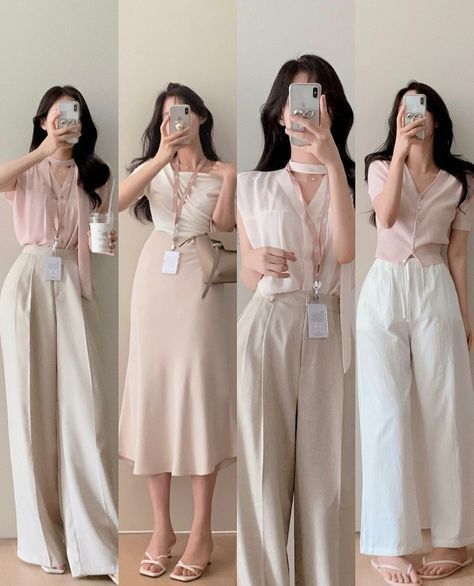 Woman Korean Fashion, Business Outfits Korean, Lawyer Outfit Women Court, Korean Office Outfit, Korean Business Casual, Stylish Office Outfits, Luxurious Outfits, Korean Fashion Office, Smart Casual Women Outfits