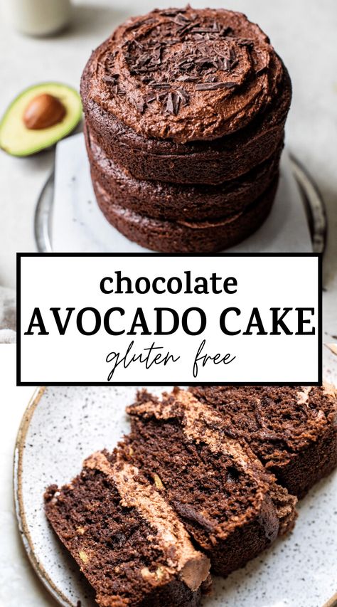 Sandwich With Pesto, Chocolate Avocado Cake, Avocado Cake, Cake Gluten Free, Avocado Dessert, Medicine Tips, Chocolate Avocado, Postre Keto, Avocado Sandwich