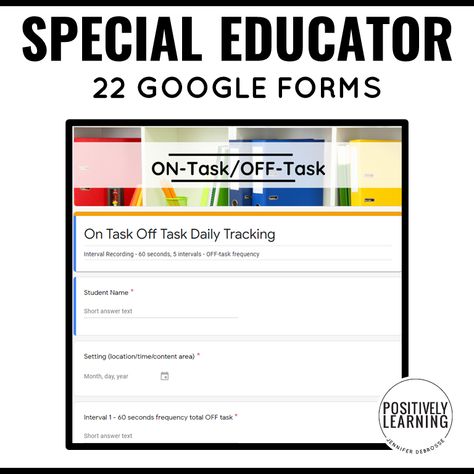 Special Education Data Collection, Iep Goal Tracking, Data Collection Special Education, Tracking Student Progress, High School Special Education, Intervention Specialist, Data Form, Communication Log, Sped Classroom