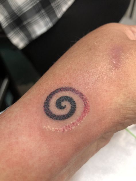 Spiral stipple ombré tattoo ❤️ Ombré Tattoo, Ombre Tattoos, Koru Tattoo, Spiral Tattoo, Spiral Tattoos, Line Art Tattoos, Art Tattoos, Stippling, Body Mods