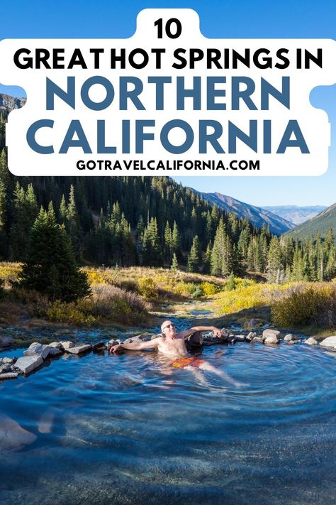 Discover the warmth and relaxation of Northern California's top 10 hot springs. Dive into nature's spa! #NorCalHotSprings #RelaxingGetaway Hot Springs California, California Hot Springs, Northern California Road Trip, Natural Hot Springs, Sierra Mountains, Small Cottages, Mammoth Lakes, Resort Pools, Clothing Optional