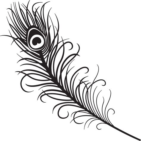 Peacock Feather Clipart Black And White | Clipart Panda - Free ... Peacock Feather Drawing, Peacock Vector, Images Noêl Vintages, Feather Stickers, Peacock Drawing, Peacock Images, Peacock Feather Tattoo, Feather Drawing, Feather Vector