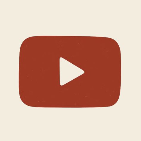 Vintage Youtube Icon, Youtube Widget Icon, Youtube Aesthetic Icon, Youtube App Icon Aesthetic, Red Youtube Icon, Aesthetic Youtube Icon, Youtube Widget, App Icons Youtube, Vintage App Icons