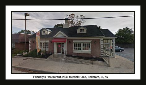 Friendlys' Restaurant, 2640 Merrick Road, Bellmore, LI, NY Bellmore Ny Long Island, Long Island Ny, Long Island, Cabin, Restaurant, House Styles, Road, Home Decor, Home Décor