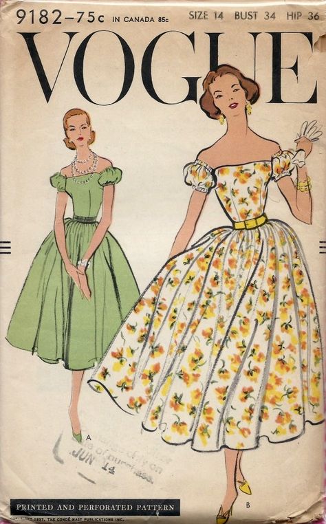 Vintage Models 1950s, 1950s Fashion Patterns, 50s Fashion Design, 1950s Vogue, 1955 Fashion, 1950s Fashion Aesthetic, 1950s Fashion Magazine, 50s Vogue Covers, 1950s Vogue Cover