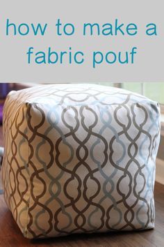 Diy Pouffe, Diy Floor Pouf, Pouf Ottoman Diy, Noodle Crafts, Fabric Pouf, Diy Pouf, Pool Noodle Crafts, Empire Ottoman, Diy Ottoman